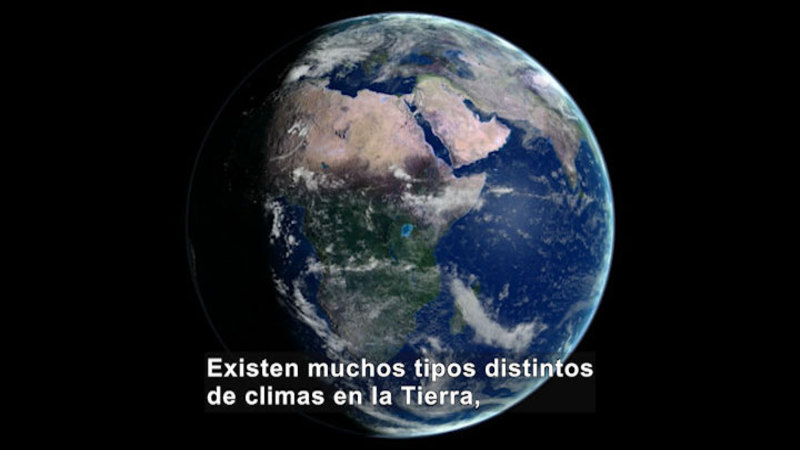 Still image from Science Video Vocab: Climate (Spanish)