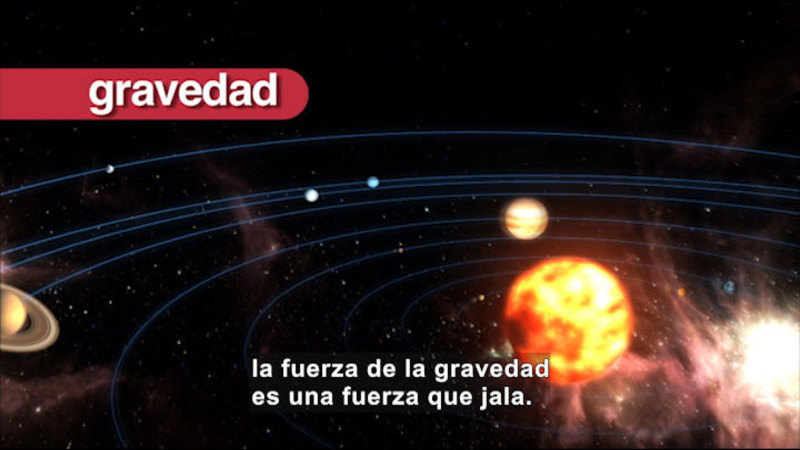 Still image from Science Video Vocab: Pull (Spanish)
