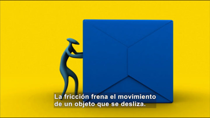 Still image from Science Video Vocab: Friction (Spanish)
