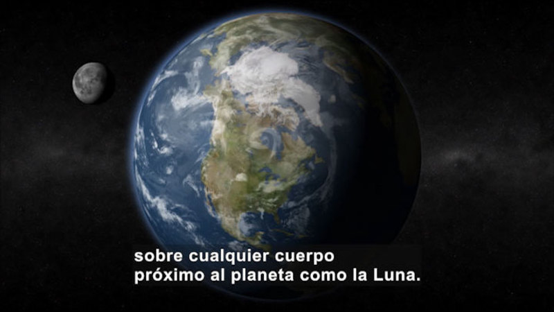 Still image from Science Video Vocab: Gravitational Force (Spanish)