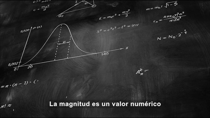 Still image from Science Video Vocab: Scalars (Spanish)