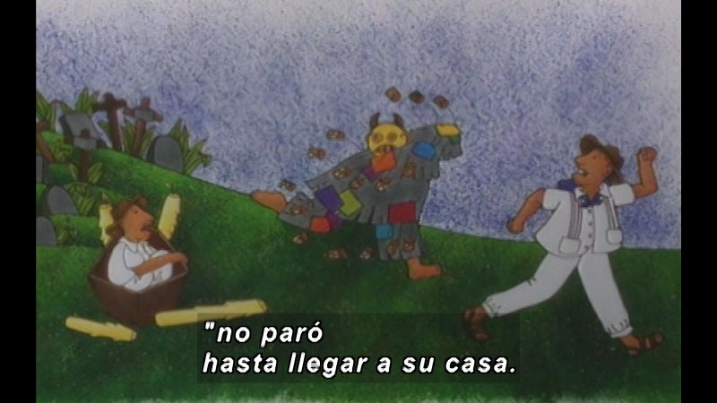 Still image from Kool Books: Three Frightened Lovers (Spanish)