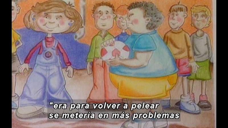 Still image from Kool Books: Kicking Moons (Spanish)