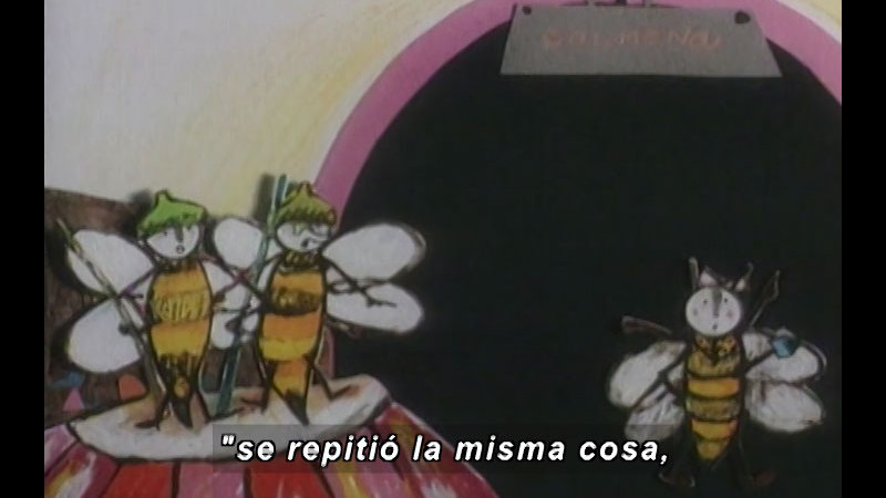 Still image from Kool Books: The Lazy Bee (Spanish)