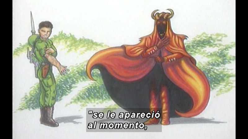 Still image from Kool Books: Juan The Soldier (Spanish)