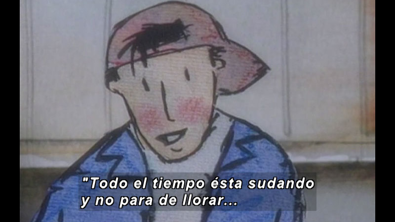 Still image from Kool Books: The Newspaper Boy (Spanish)