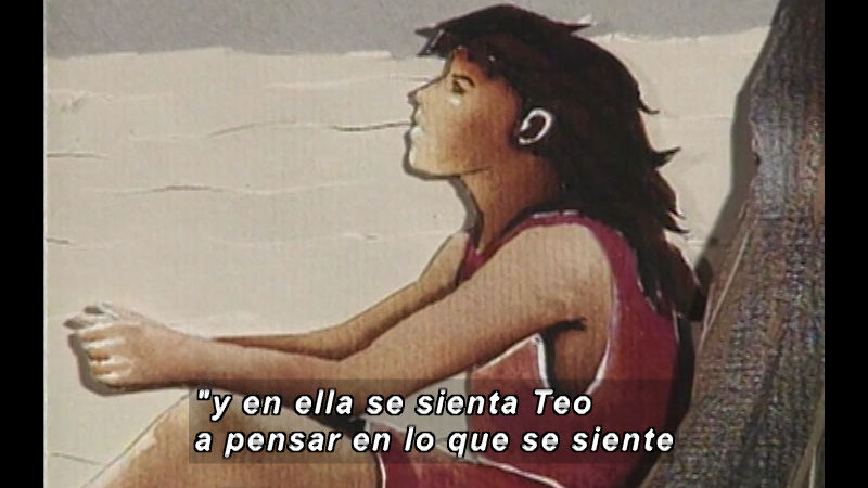 Still image from Kool Books: Teófila, The Shark Girl (Spanish)