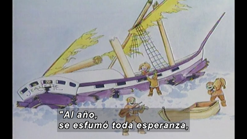 Still image from Kool Books: Voyages To The North Pole (Spanish)