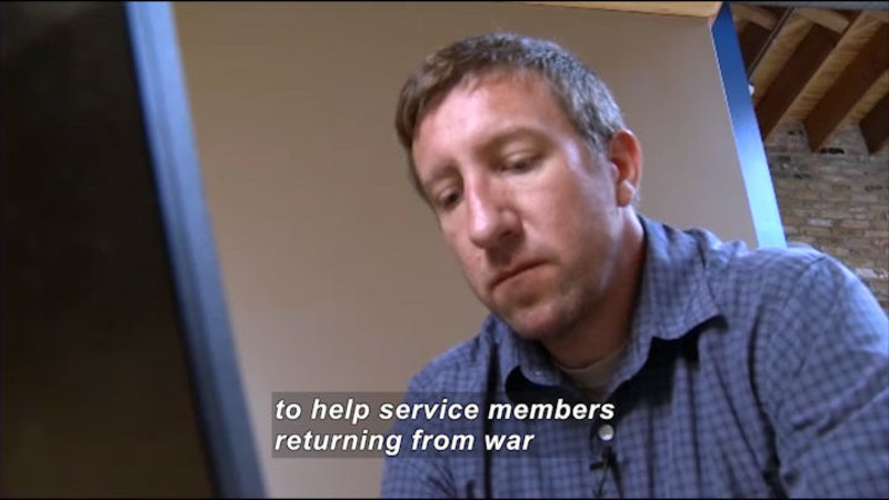 Still image from Science Nation: VetsPrevail Helps Veterans Transition From War