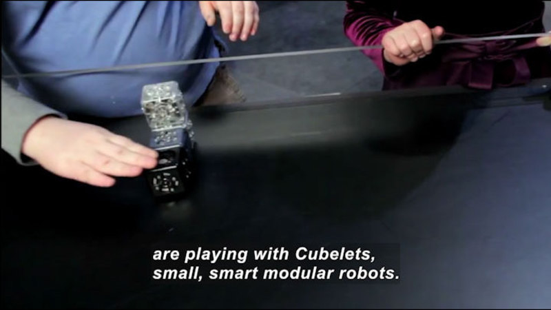 Still image from Science Nation: Cubelets--Small Robots Teach Big Science Lessons