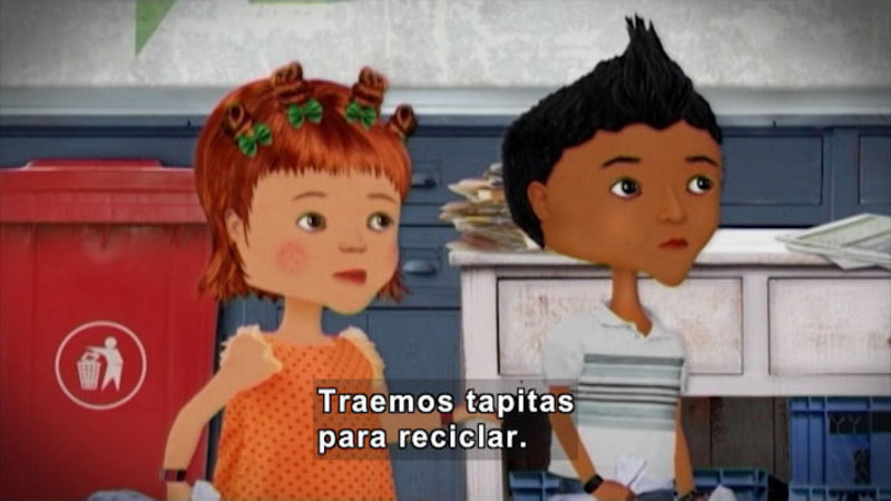 Still image from Through More Adventures: Counting Little Lids (Spanish)