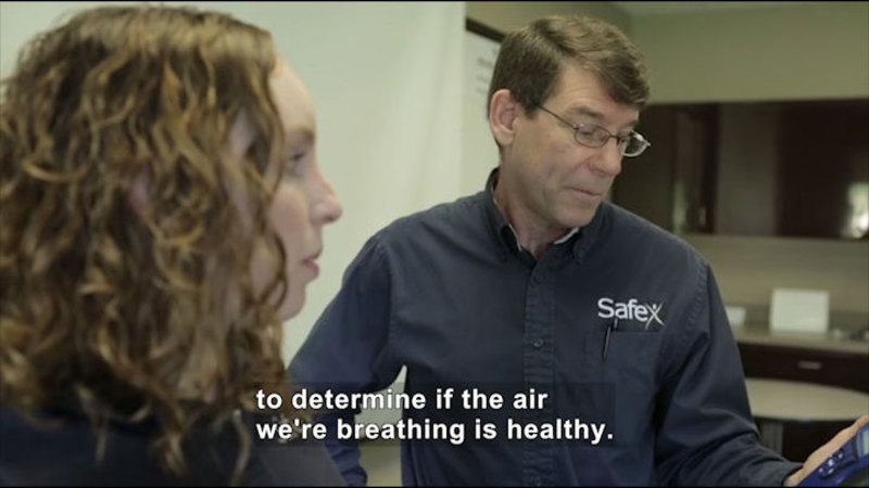 Still image from Career Connections: Industrial Hygienist