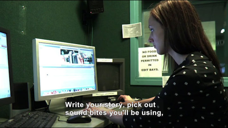 Still image from Career Connections: Television Reporter