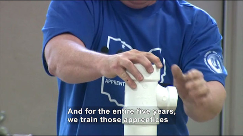 Still image from Career Connections: Pipefitting And Plumbing