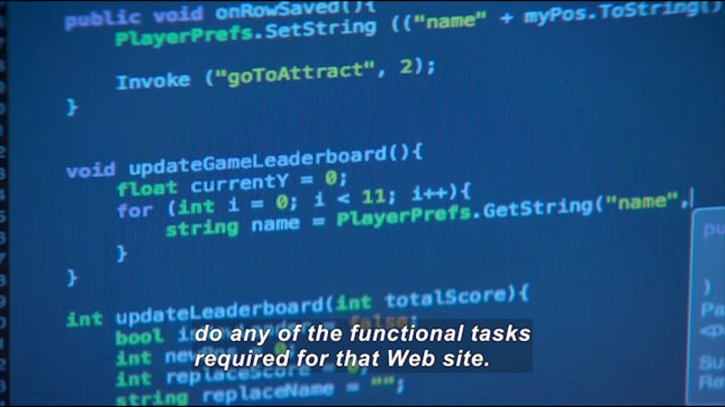 Still image from Career Connections: Web Developer