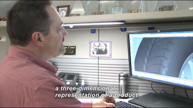 Still image from Career Connections: Automotive Tire Designer
