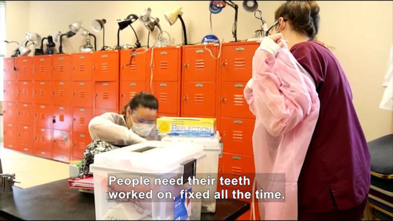 Still image from Career Connections: Dental Assisting
