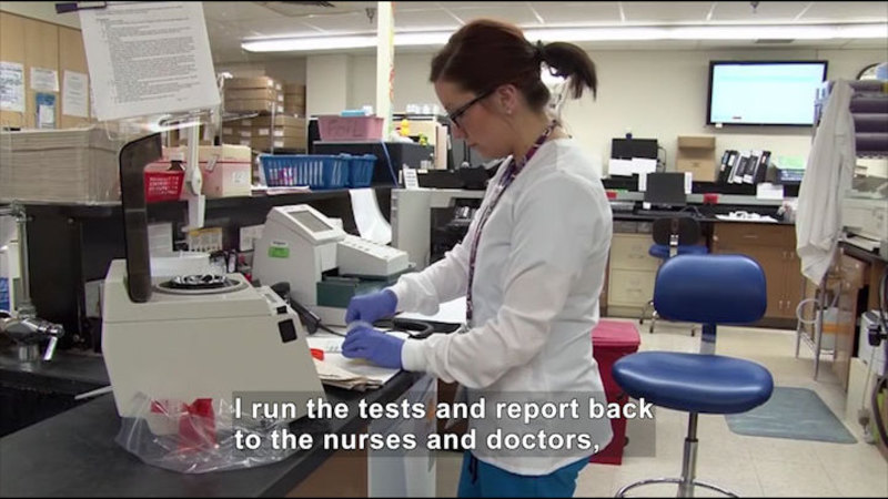 Still image from Career Connections: Medical Technologist