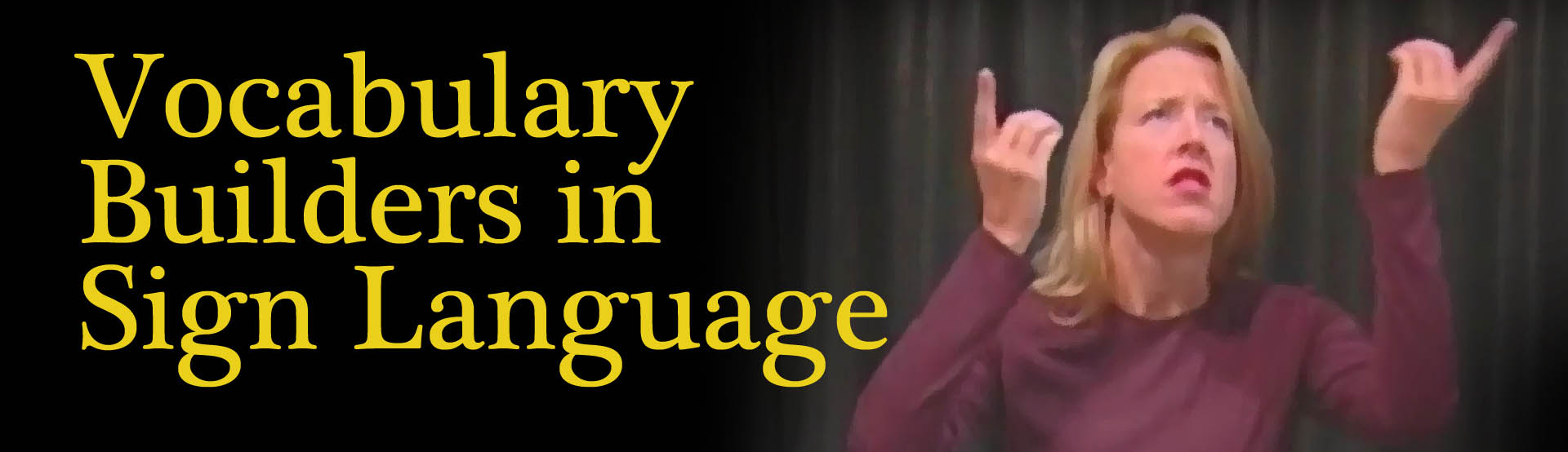 Vocabulary Builders In Sign Language